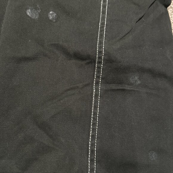 Ulla Johnson Rowen Pants Cotton Dark Greenish Black *Flawed* Size 2 - Picture 3 of 5